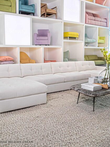 Carmet Sectional Custom Sectional American Leather