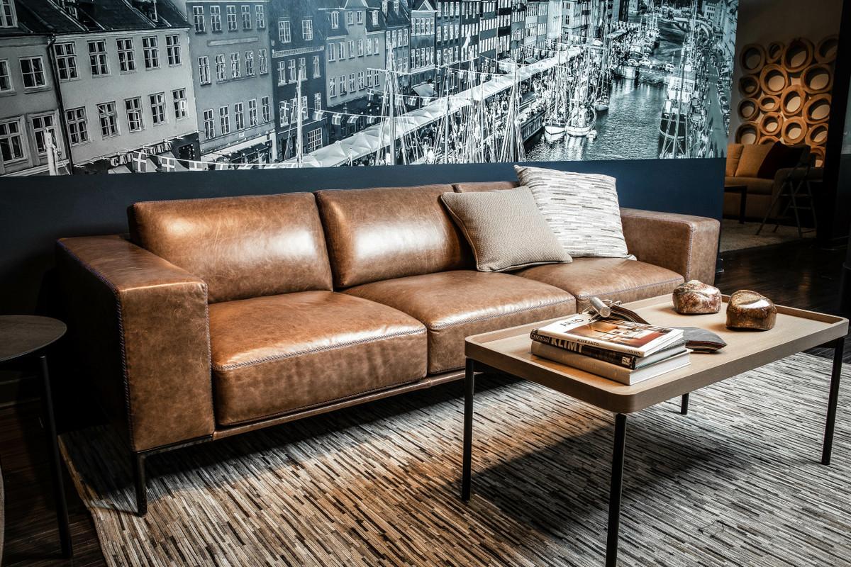 Copenhagen Sofa Custom Stationary Furniture American Leather - Image 8