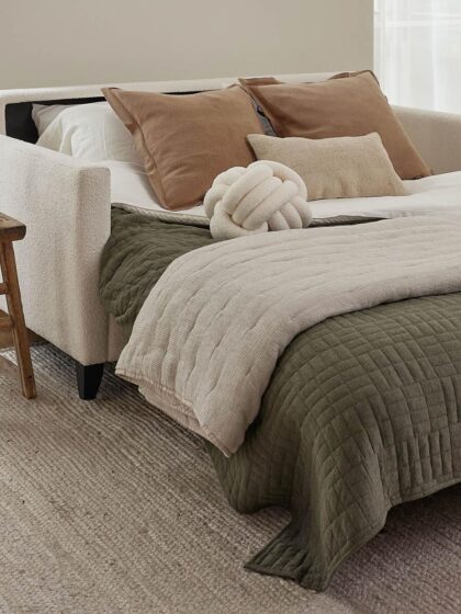 Naomi Track Arm Sleeper Sofa American Leather