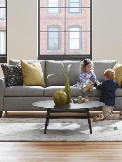 Harris Track Arm Sleeper Sofa American Leather
