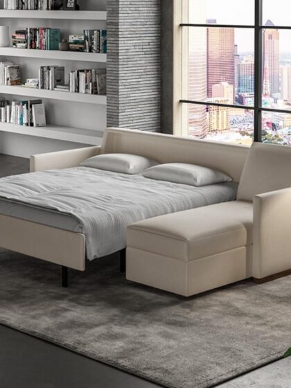 Pearson Track Arm Sleeper Sofa American Leather
