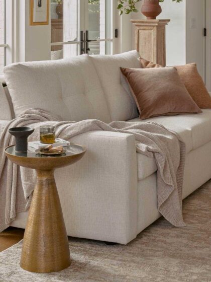 Langdon Track Arm Sleeper Sofa American Leather