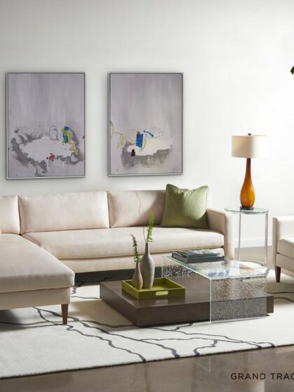 Chantel Grand Track Arm Sofa American Leather