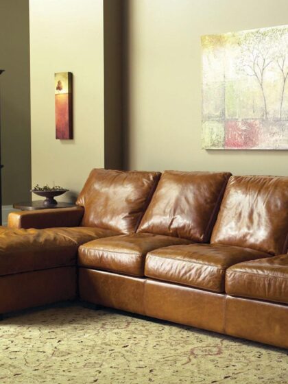 Danford Custom Sectional Custom Furniture American Leather