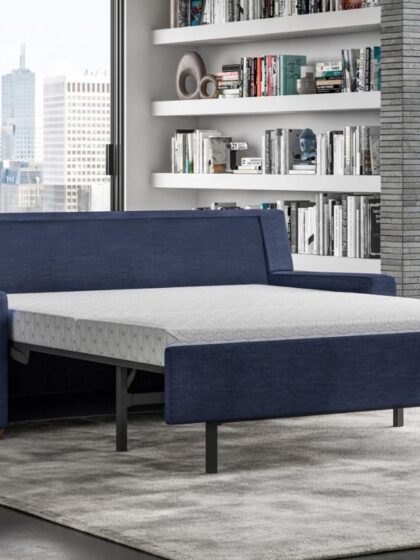 Lyons Track Arm Sleeper Sofa American Leather