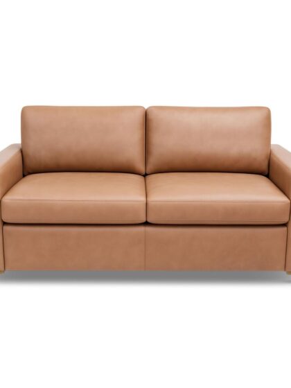 Bryson Silver Sleeper Sofa American Leather