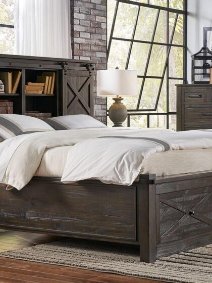 KING STORAGE HDBR W/ STORAGE FOOTBOARD