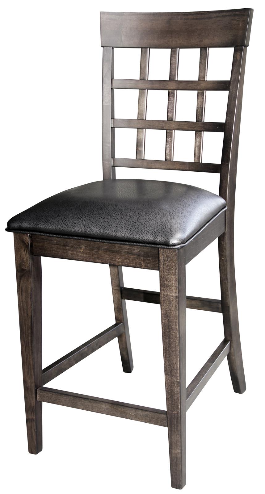 Gridback Upholstered Barstool - Image 3