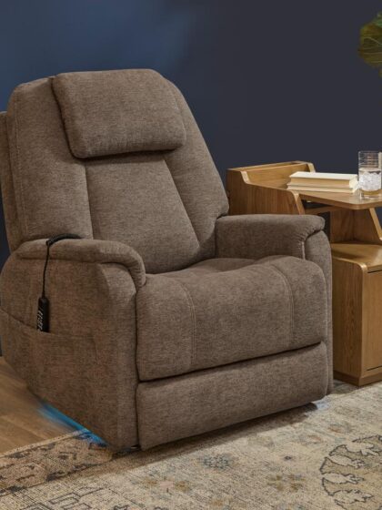 Zecliner Model 3+ Petite Power Rocking Recliner with Power Headrest, Lumbar, Heat & Massage