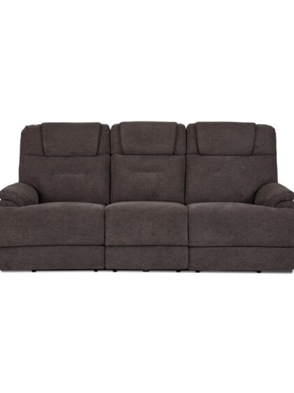 Zecliner Zofa Brown Power Sleep Sofa with Power Headrests & Lumbar