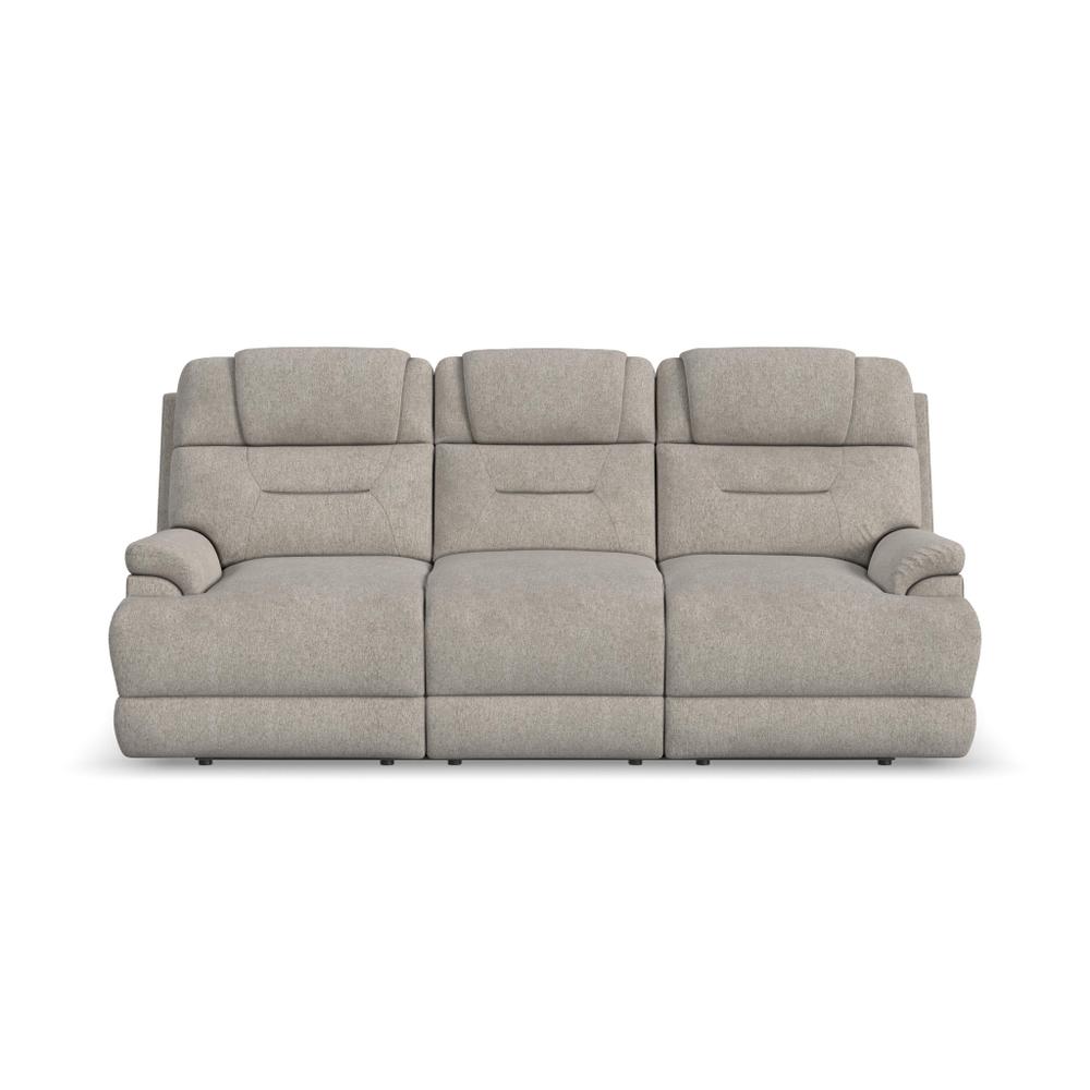 Zecliner Zofa Gray Power Sleep Sofa with Power Headrests & Lumbar