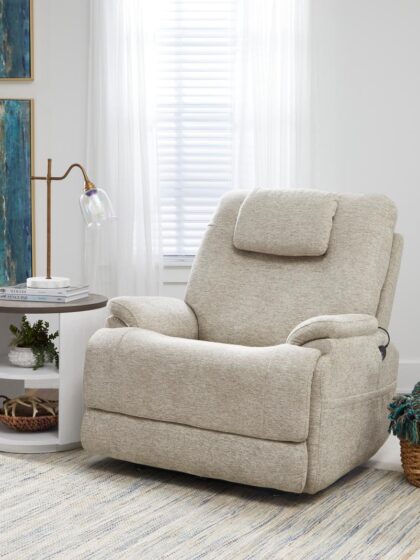 Zecliner Model 2+ Power Lift Sleep Recliner with Power Headrest, Lumbar, Heat & Massage
