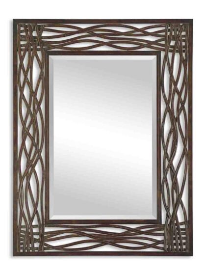 Uttermost Dorigrass Brown Metal Mirror