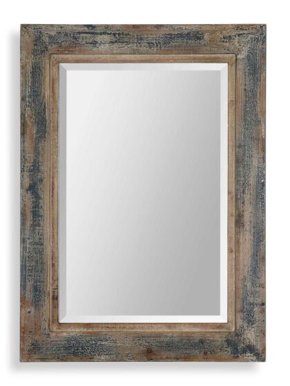 Uttermost Bozeman Distressed Blue Mirror