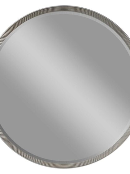 Uttermost Serenza Round Silver Mirror