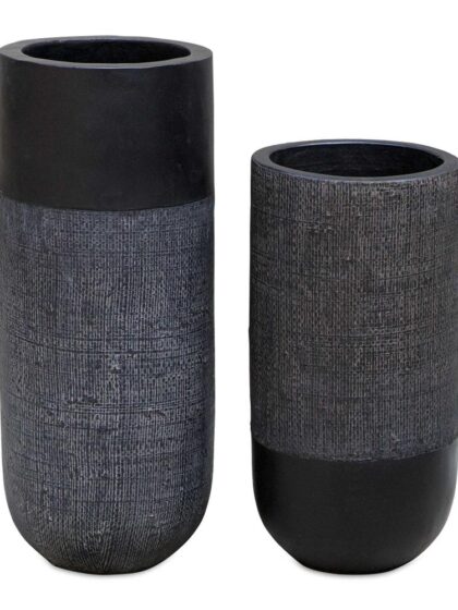 Uttermost Woven Shadow Vases Set/2