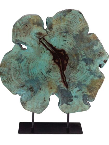 Uttermost Bahati Wood Blue Sculpture