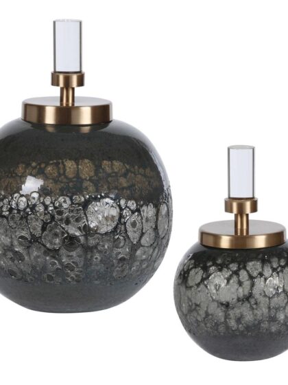 Uttermost Cessair Art Glass Bottles Set/2
