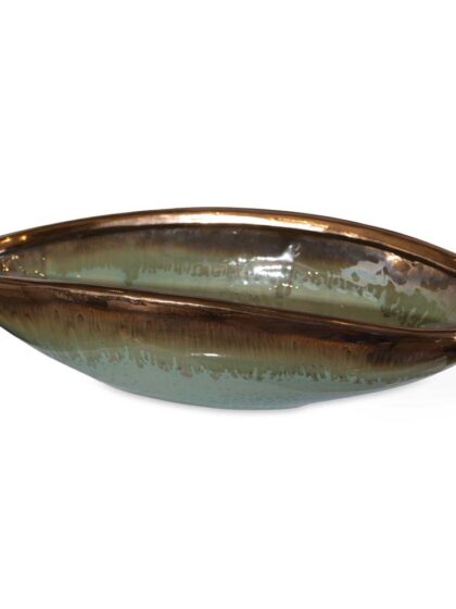 Uttermost Iroquois Green Glaze Bowl