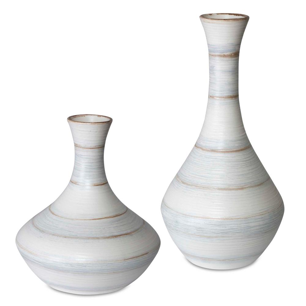 Uttermost Potter Fluted Striped Vases Set/2