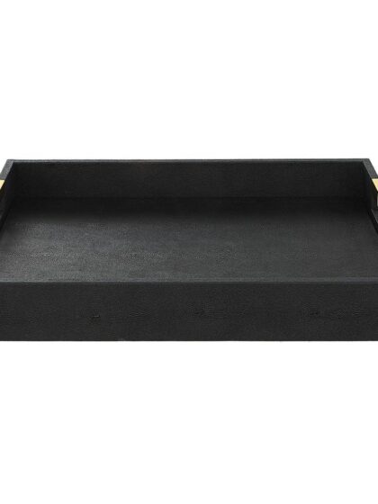 Uttermost Wessex Black Shagreen Tray