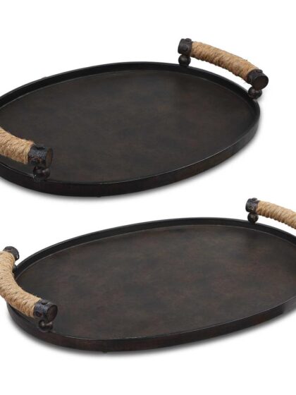 Uttermost Viggo Bronze Trays Set/2
