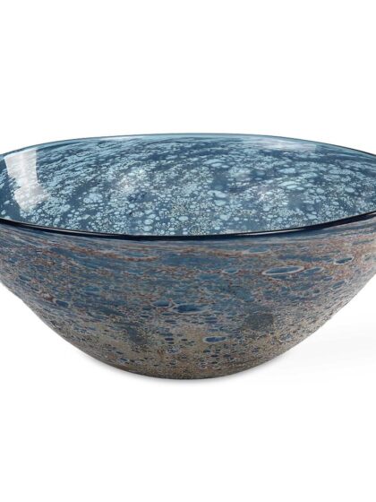 Uttermost Genovesa Aqua Glass Bowl