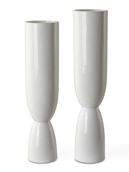 Uttermost Kimist White Vases Set/2