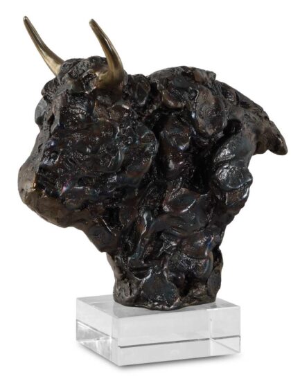 Uttermost Bison Bust Bronze Sculpture