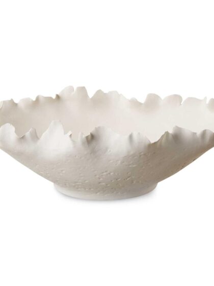 Uttermost Blossom Short Off-white Bowl