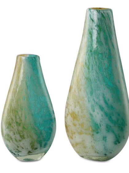Uttermost High Tide Glass Vases Set/2