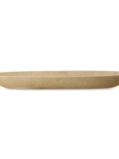 Uttermost Vessel Cast Ivory Canoe Bowl