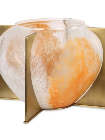 Uttermost Amber Swirl Vase