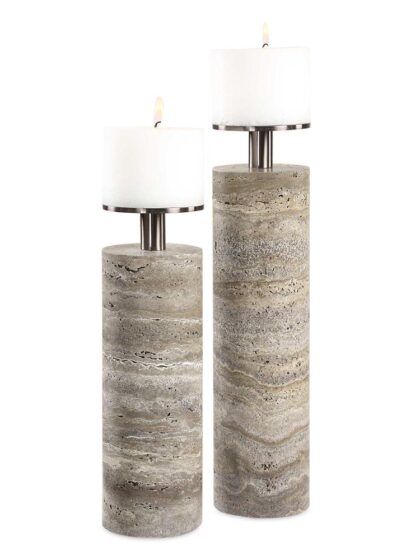 Uttermost Shadowstone Candleholders Set/2