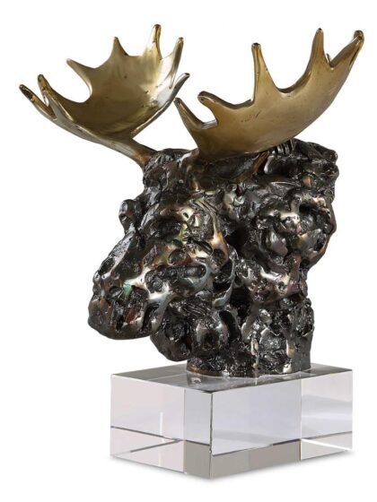 Uttermost Moose Bust Bronze Sculpture