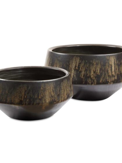 Uttermost Bronze Duo Vases Set/2