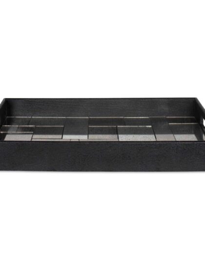 Uttermost Modern Mosaic Antique Mirrored Tray