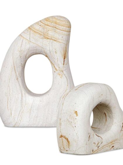 Uttermost Stone Flow Outdoor Sculptures Set/2