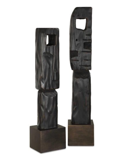 Uttermost Cipher Black Wood Totems Set/2