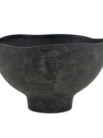 Uttermost Komorebi Indoor-Outdoor Black Bowl