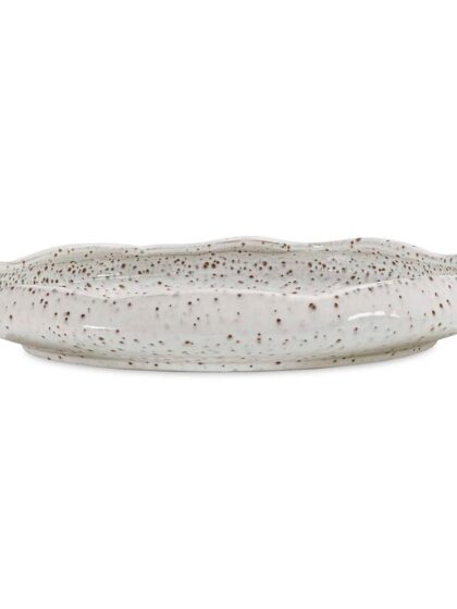 Uttermost Stardust Ripple Indoor-Outdoor White Bowl