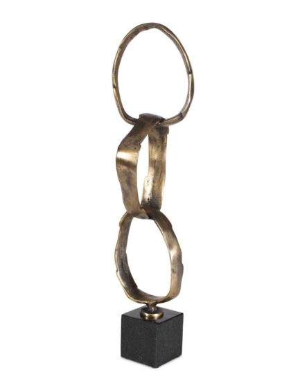 Uttermost Loopform Brass Ring Sculpture