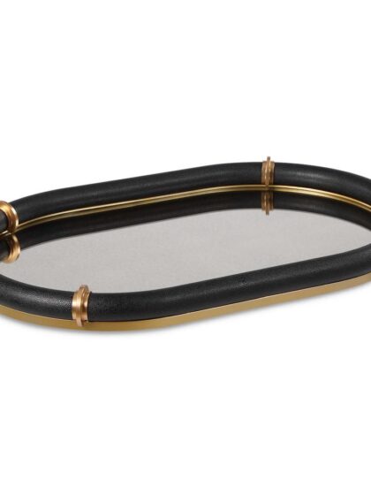 Uttermost Cyprus Black Oval Tray