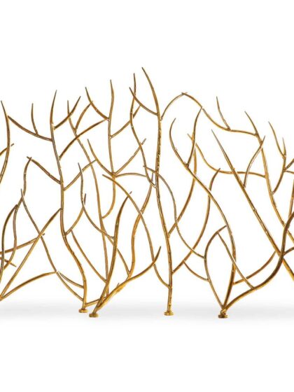 Uttermost Gold Branches Decorative Fireplace Screen