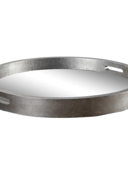 Uttermost Bechet Round Silver Tray