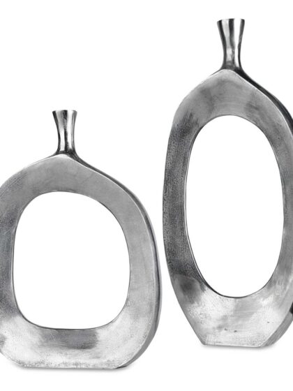 Uttermost Cierra Aluminum Vases Set/2