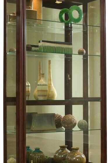 Pulaski Furniture Living Room Two Way Sliding Door Curio 20542
