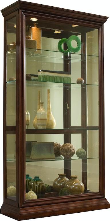 Pulaski Furniture Living Room Two Way Sliding Door Curio 20542