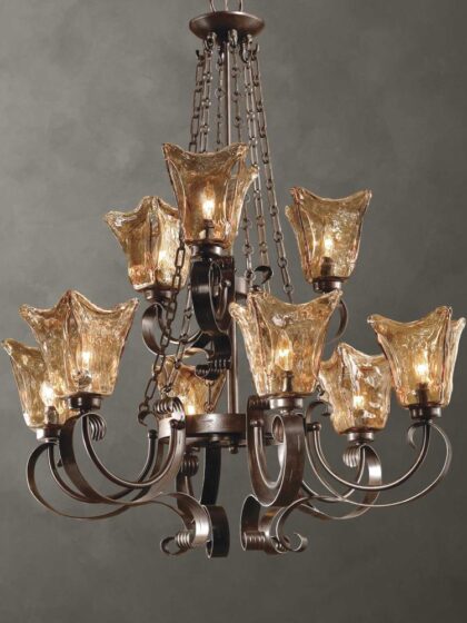 Uttermost Vetraio 9 Light Oil Rubbed Bronze Chandelier