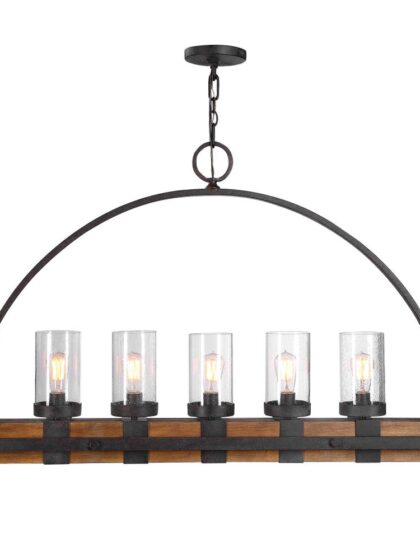 Uttermost Atwood 5 Light Rustic Linear Chandelier
